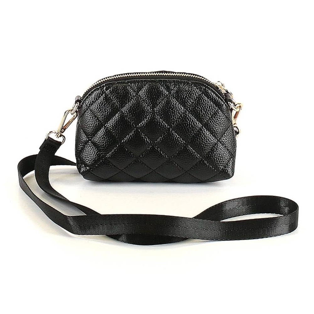 NWOT Klassik Michelle Small Black Crossbody Bag Black